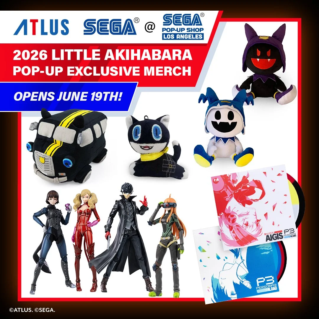 SEGA POPUP SHOP is BACK in Los Angeles, June 16th - July 16th